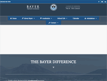 Tablet Screenshot of bayerschool.com